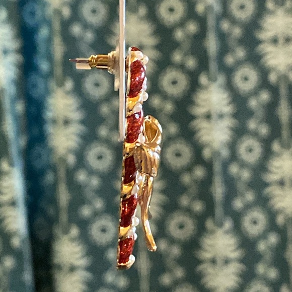 SUGARFIX BaubleBar Mint Condition
Candy Cane Earrings - Red White Pearl Gold NWT - Picture 6 of 8